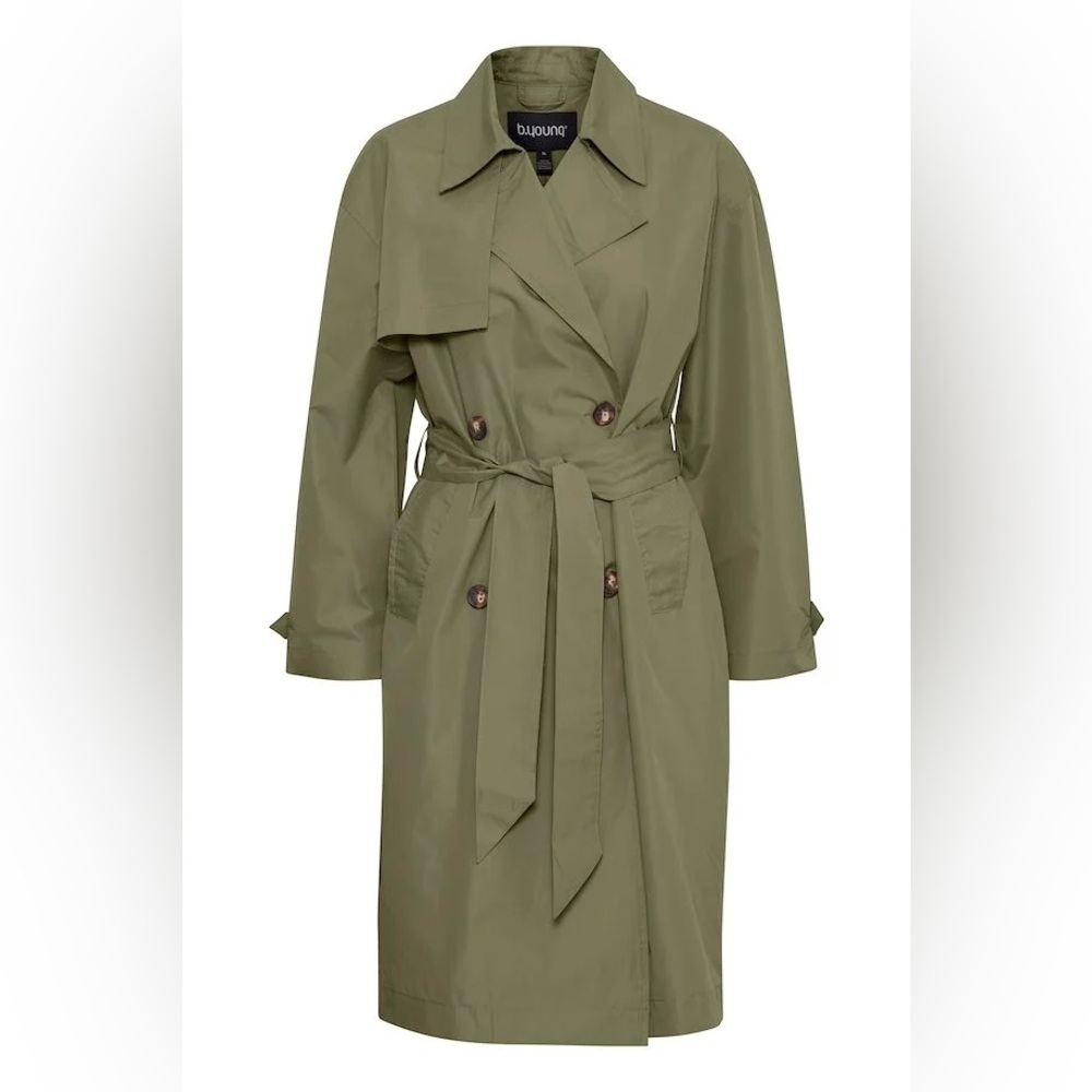 Trench Coat with Belt | B.Young